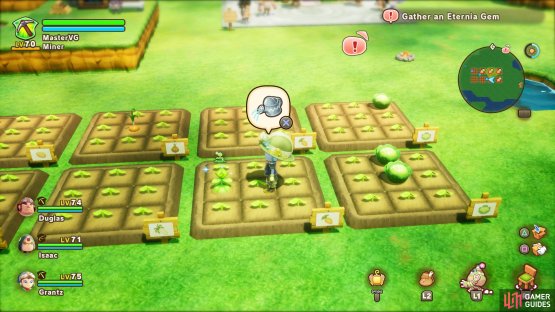 If you see a crop with some sparkles, that&rsquo;s a guaranteed spawn for a Boss Veggie.