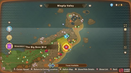 Always be on the lookout for Area Challenges while exploring Ginormosia.