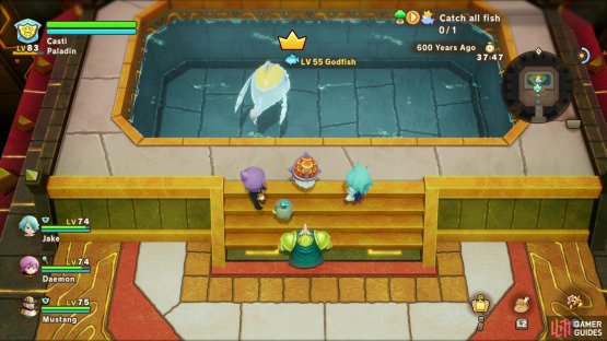 which you can catch at the end of the Treasure Grove.