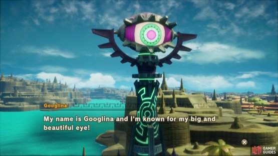 During the main quest objective &ldquo;Investigate the Nearby Tower&rdquo; you&rsquo;ll find Googlina&rsquo;s Tower.