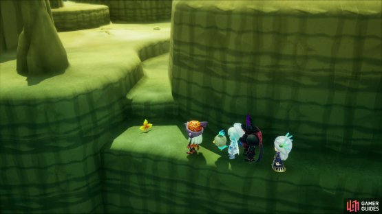 Search a mountain ledge north, northeast of Beetle Borough to find this Leafe.