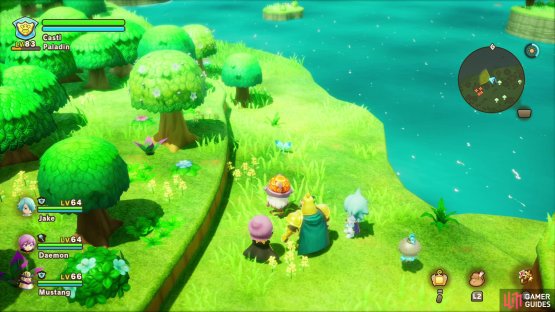 Search the northern edge of some grassy hills along the northeastern edge of the region to find this Leafe hiding in some grass.