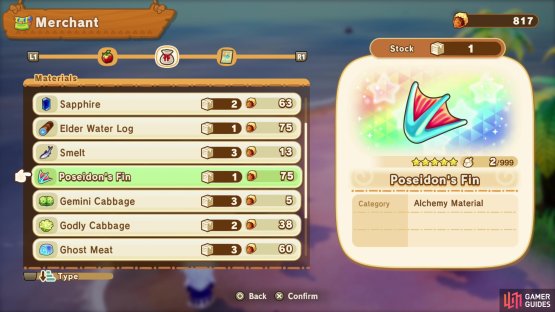 but a wandering merchant in Ginormosia, The Don, can also sell these materials!
