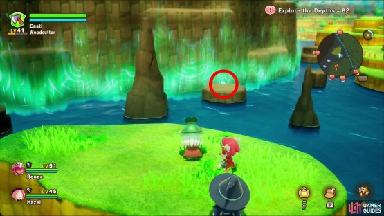Search a small island southeast of the castle to find this Leafe.