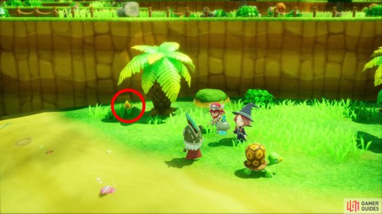 Along the western edge of the region you&rsquo;ll find a shoreline. Search the northern edge of the grass near the shore to find this Leafe.