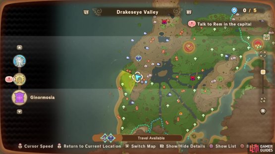 The Flask of Time recipe is located in the Drakeseye Valley region.