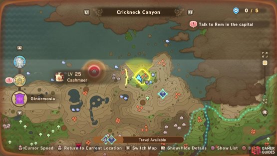 The recipe for the Hammer of Time is in Crickneck Canyon.