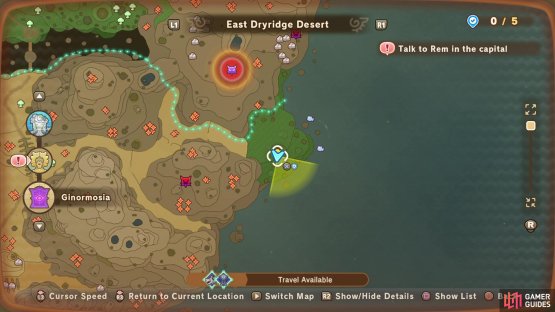 The Needle of Time is found in East Dryridge Desert.