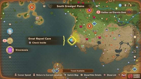 The recipe for the Pickaxe of Time is in this cave in South Greatgut Plains.