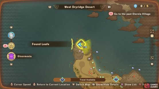 The first Leafe is found northwest of the tower.