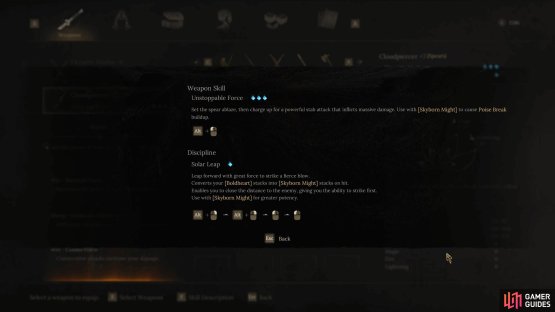 Each weapon has a unique weapons skill, so pick the weapon with your favorite skill.