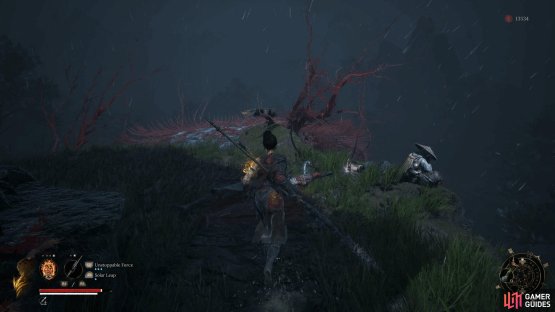 At the top of the hill where the Divine Gift statue is, you’ll find Nian for the last time.