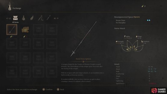 The Steampowered Spear can be picked up from the Panda shop for a single Bamboo Shoot.