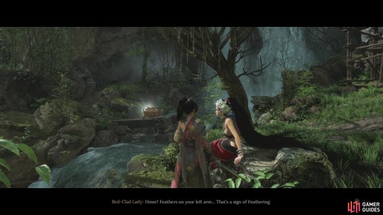This is next to the waterfall, where you&rsquo;ll see the first gold chest.