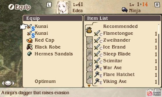 Equipment ranks only affect Physical Attack for weapons and Physical Defense for armours&ndash;not Magic Attack and Magic Defense.