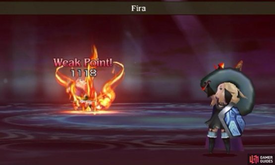 The most common elemental attacks are magic spells used by Black Mages and the like.
