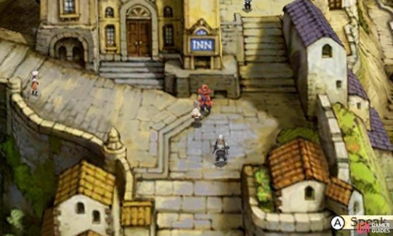 When you&rsquo;re not on the world map, you can save by speaking to the red-suited Adventurer.