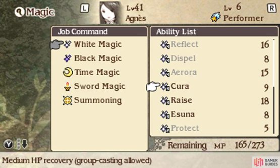 In the long run, investing in White Magic is more efficient than relying on items for healing.