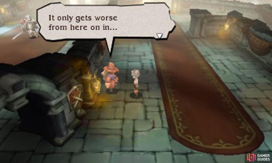 When you spot the Adventurer chilling deep inside a dungeon, that&rsquo;s a good sign there&rsquo;s a boss battle just up ahead! So be sure to save!