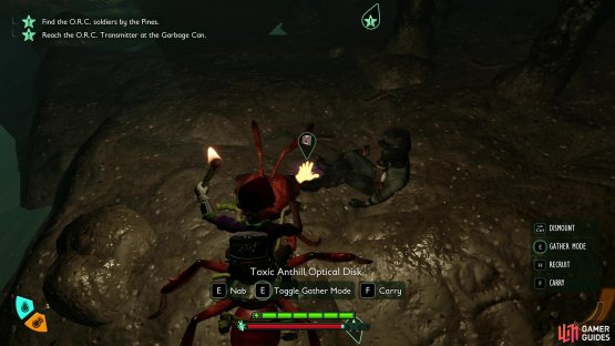 You can get the Toxic Anthill Optical Disk inside the Cockroach Queen boss room. Image via Gamer Guides / Obsidian.