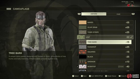 Make sure you always check your current camo/face paint in each new area.