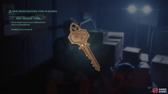 This will lead to him giving you the key to enter it.