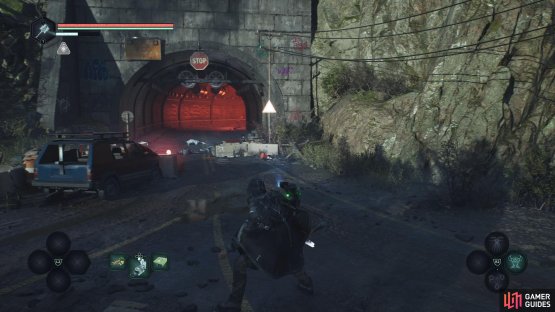 Follow the tunnel to the back and enter the room to your right.