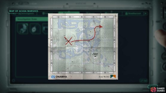 This map shows you exactly where you can find Victor. You can find the map on a table at the ON Outpost on the eastern side of the village.
