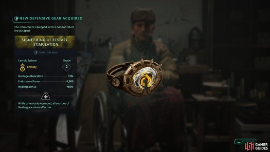 Return to the Vigil to get a nice defensive gear item. Image via Gamer Guides / Nacon.