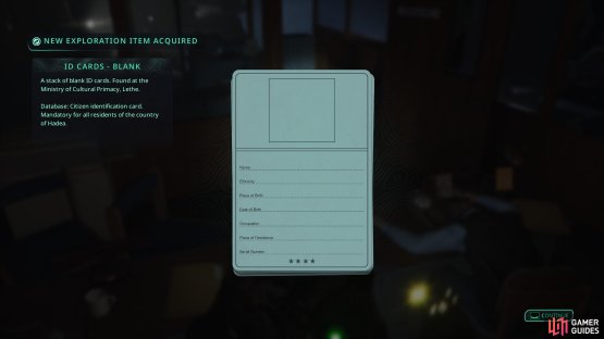 You can get the ID Cards from the other office room. image via Gamer Guides / Nacon.
