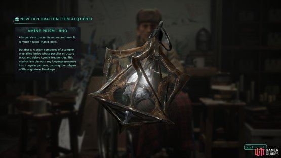 Return to the Vigil Elder to get a Roh Amine Sigma for Timeloops to come. Image via Gamer Guides / Nacon.