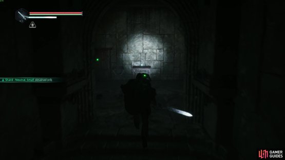 Head into the room and get the Misc note and the Glyph for your troubles. Image via Gamer Guides/ Nacon.