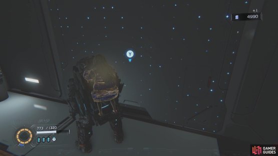 Take the zipline by the elevator leading to the boss and find this Holo-Wall.
