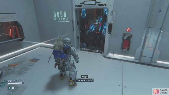You won&rsquo;t be able to get past this barrier until you get the Lim Eraser in Sector 2.