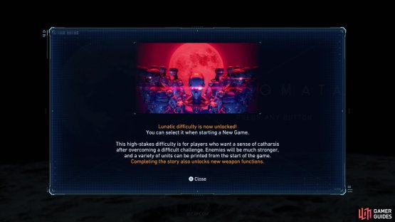You&rsquo;ll also need to do a fresh playthrough on Lunatic Difficulty.