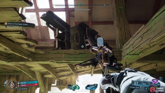 It&rsquo;ll be in the ceiling, so look up for a hole inside the bridge.