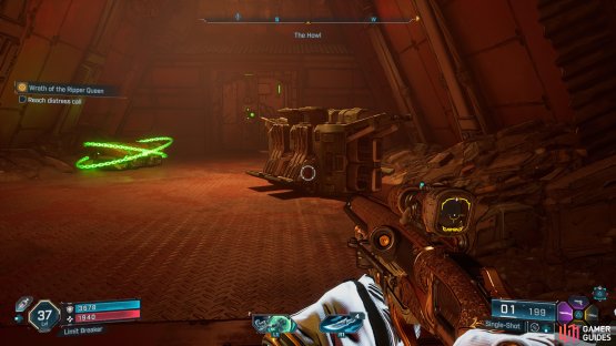 Fight your way to the end to not only find the Cache, but also a Red Chest.