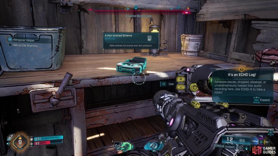 It&rsquo;s on the table inside of the shack at that location.