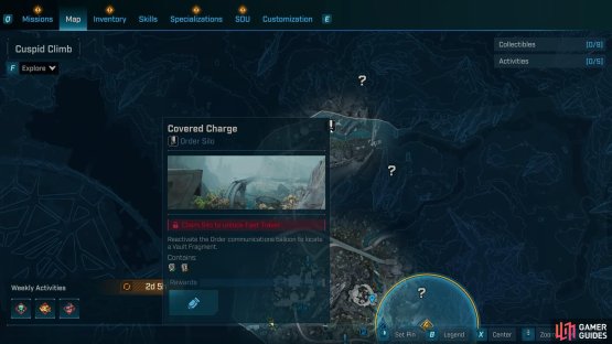 Covered Charge map location