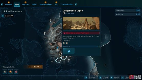 Judgment&rsquo;s Lapse map location