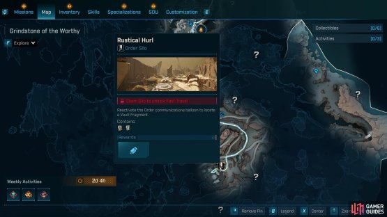 Rustical Hurl map location