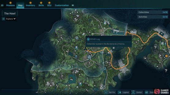 This ECHO is found north of The Launchpad faction town.