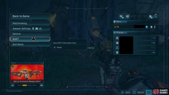 You can redeem codes in-game by going to the Shift menu.