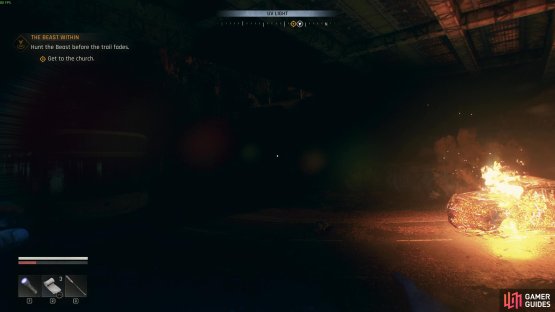 You now need to head towards the Explosion underneath the bridge.  Image via Gamer Guides / Techland.