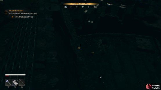 Go east and check the footsteps from the power line rooftop. This should complete this section of the Best Within quest. Image via Gamer Guides / Techland.