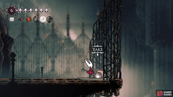The White Key is found in the corner of Songclave, to the right of the bench.