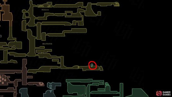 You can find the Ruined Tool in Weavenest Muglin, in the very bottom right part of the Bilewater region. Image via Gamer Guides.