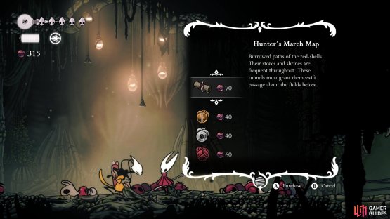 then buy the Hunter&rsquo;s Reach map from her.