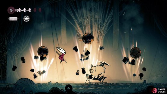 Widow will start dropping a lot of debris during the second part of the battle.