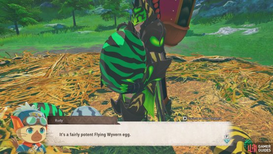 If you&rsquo;ve never found a specific type of monster egg before, it&rsquo;ll just be referred by by its general type, like &ldquo;flying wyvern&rdquo;.